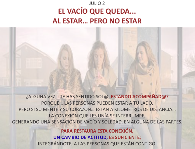 El vacío que queda... al estar... pero no estar